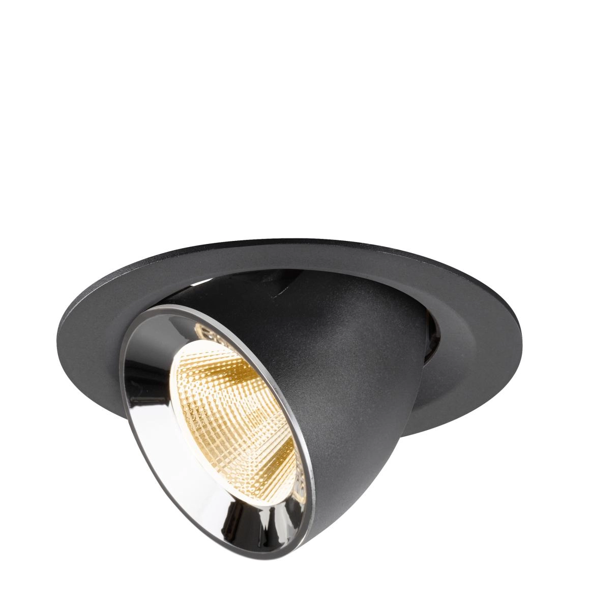 Recessed spotlight Numinos Gimble M black/chrome 2700K - 20deg