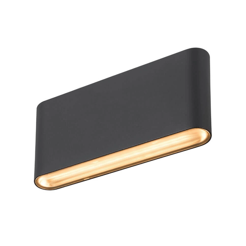 Led wall spot Oval 18 Up & down - black