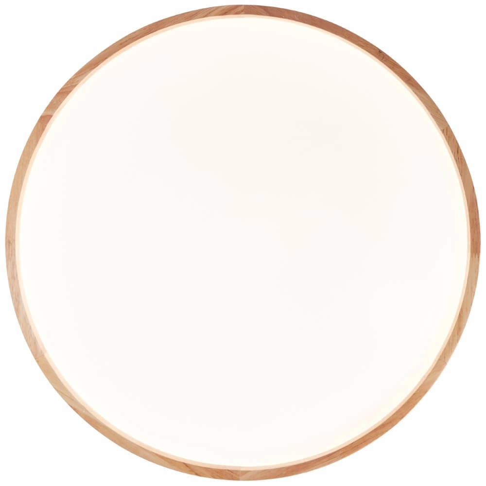 Ceiling lamp Alson Ø 49.5cm white with wood Brilliant 4004353411274
