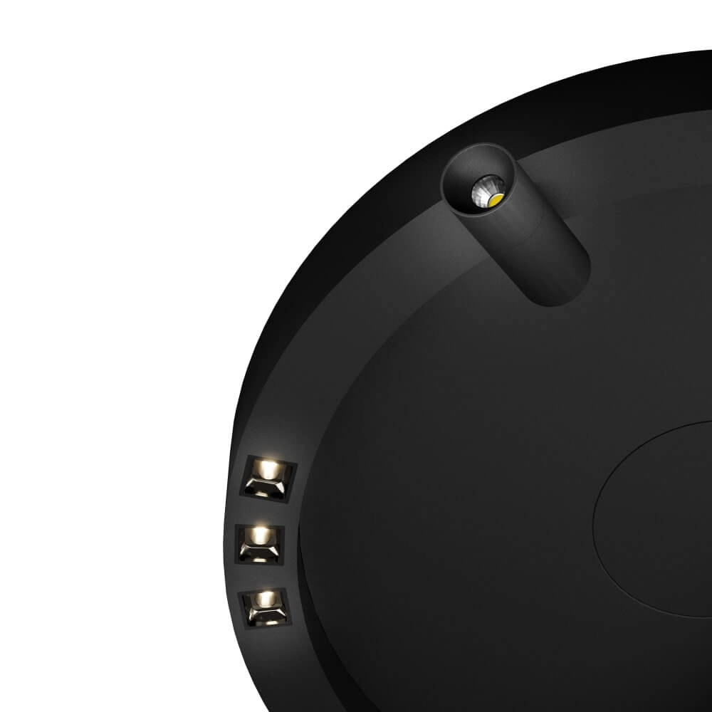 Black LED ceiling lamp Bruscoli Ø 60cm Stars of Light 9008606221165