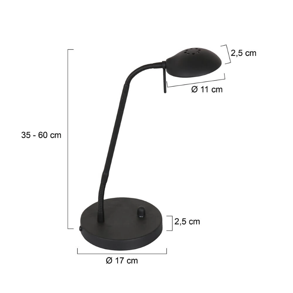 Black desk lamp Biron Steinhauer 8712746146851