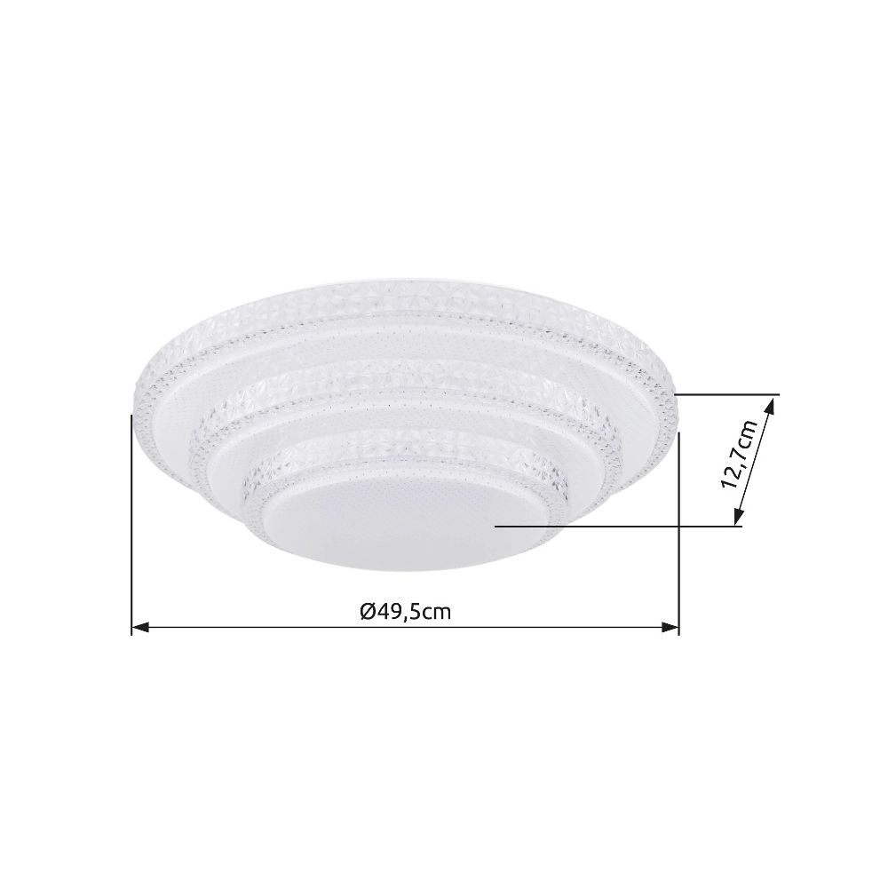 Ceiling lamp Magnifique white Globo 9007371398836