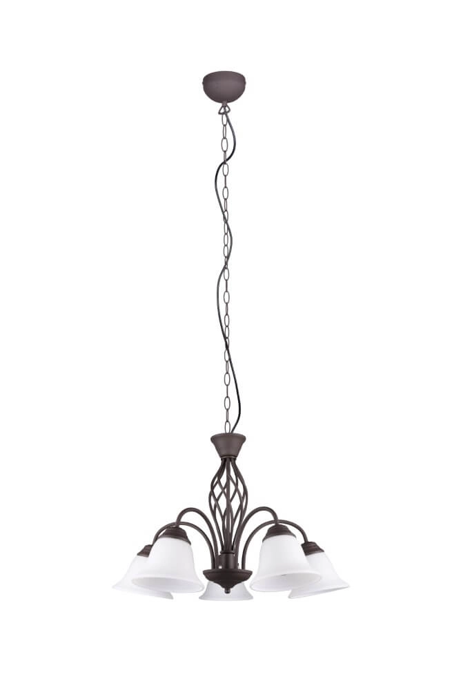 Chandelier Rustica 60cm 5-light rust brown Trio 4017807504682
