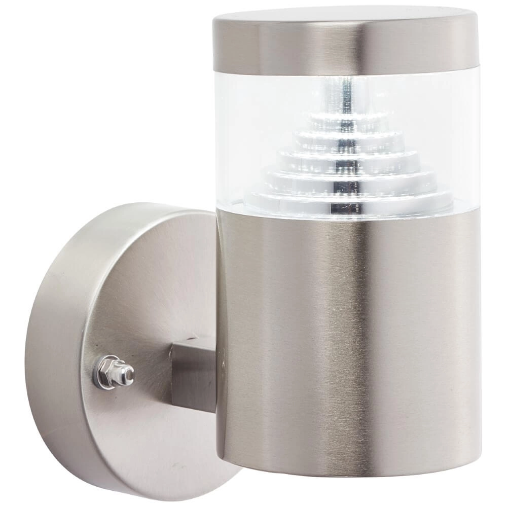 Wall lamp Avon Straight 15cm stainless steel Brilliant 4004353128554