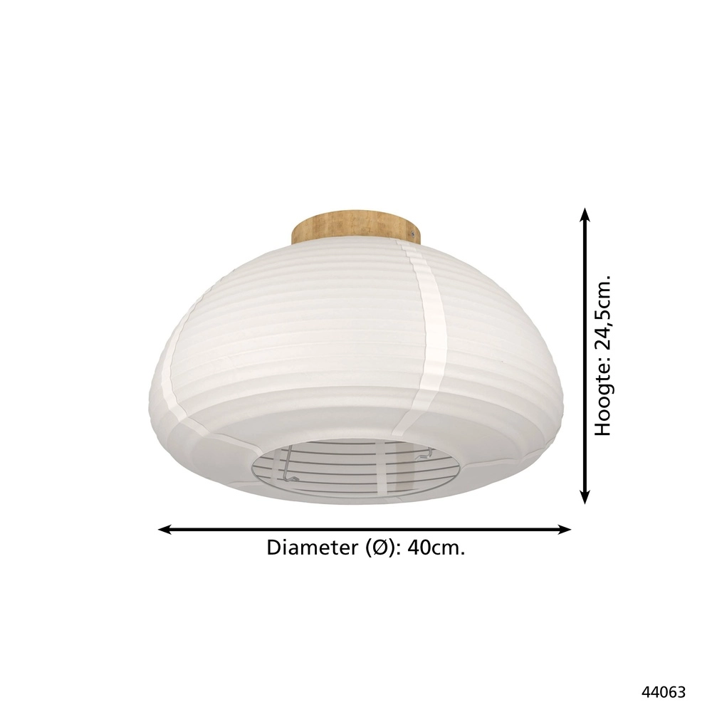 Ceiling lamp Summerhill Ø 40cm - travel paper Eglo 9002759440633