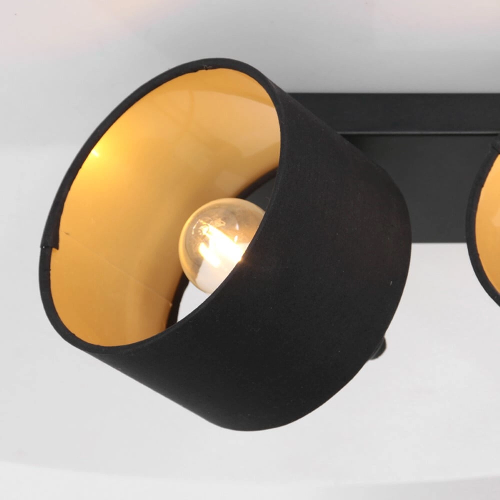 Black ceiling lamp Ornoir 2-light Steinhauer 8712746151411