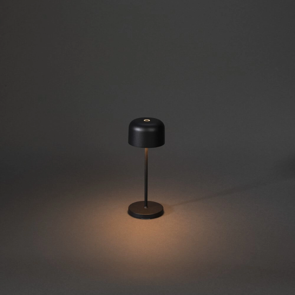 Rechargeable table lamp Lille mini black KonstSmide 7318307835755