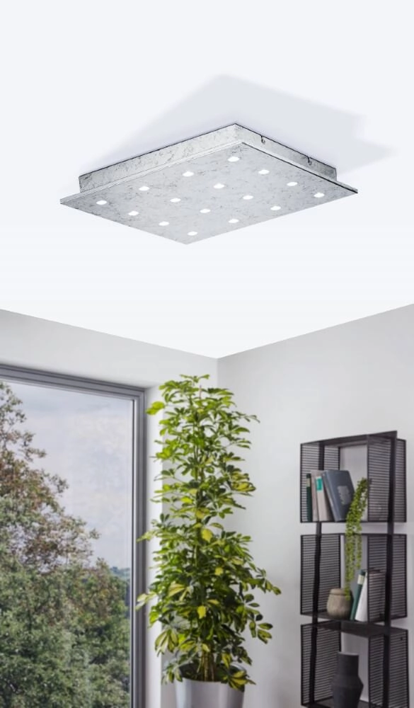 Designer ceiling lamp Vezeno 1 silver 37cm Stars of Light 9002759390730