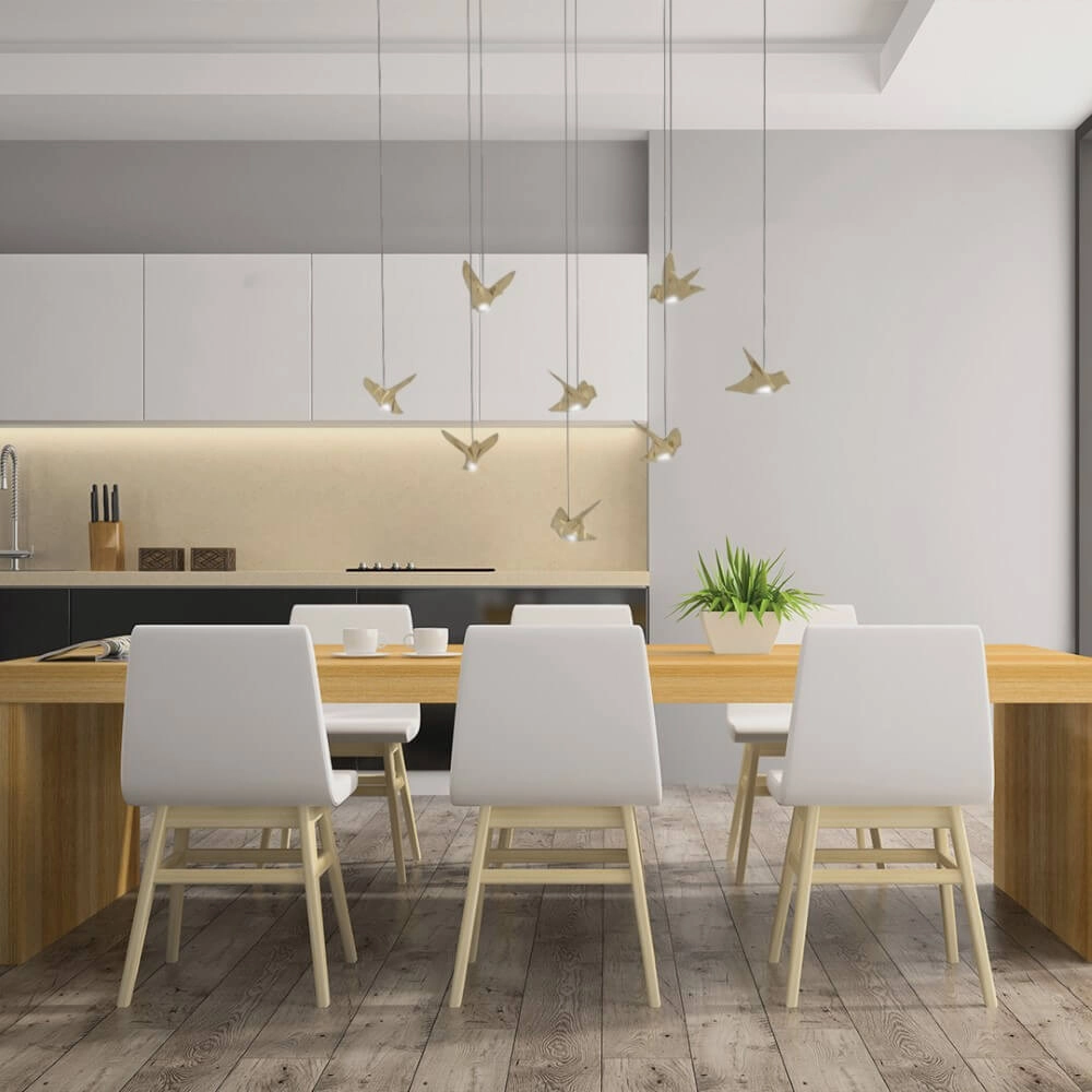 8-light hanging lamp Paratebueno 2 brass Stars of Light 9008606292196