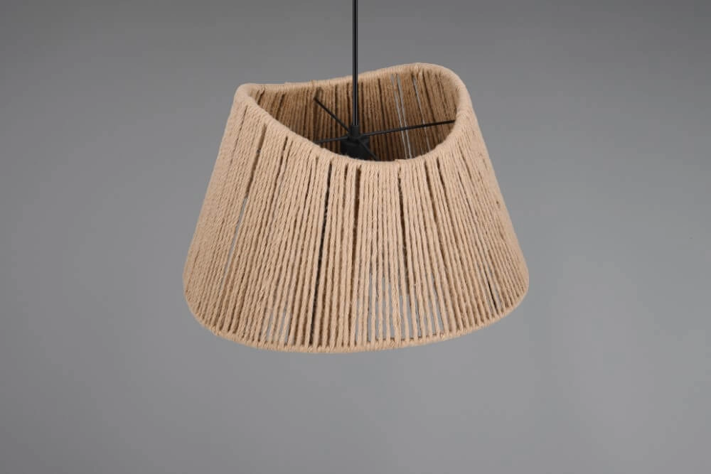 Japandi pendant lamp Valerie rattan Ø 52cm Trio 4017807637380