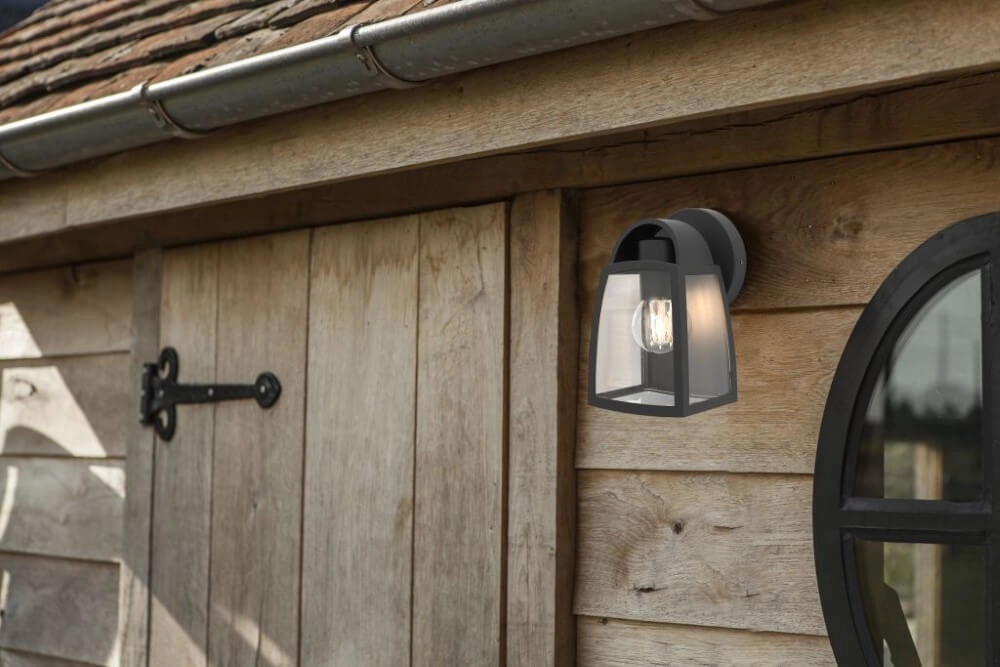 Wall lamp Kelsey Black with clear glass Lutec 6939412010236