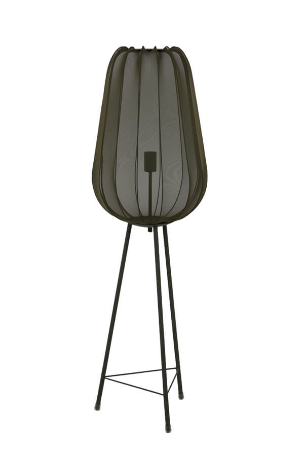 Bohemian floor lamp Plumeria green Ø 42cm Light & Living 8717807651312