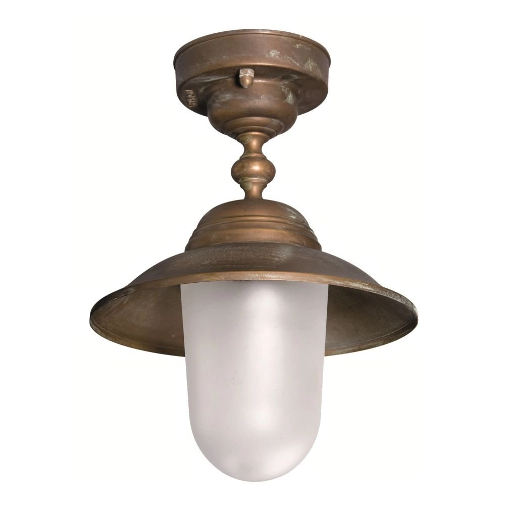 Porch lamp Maritime rural 22cm copper brown