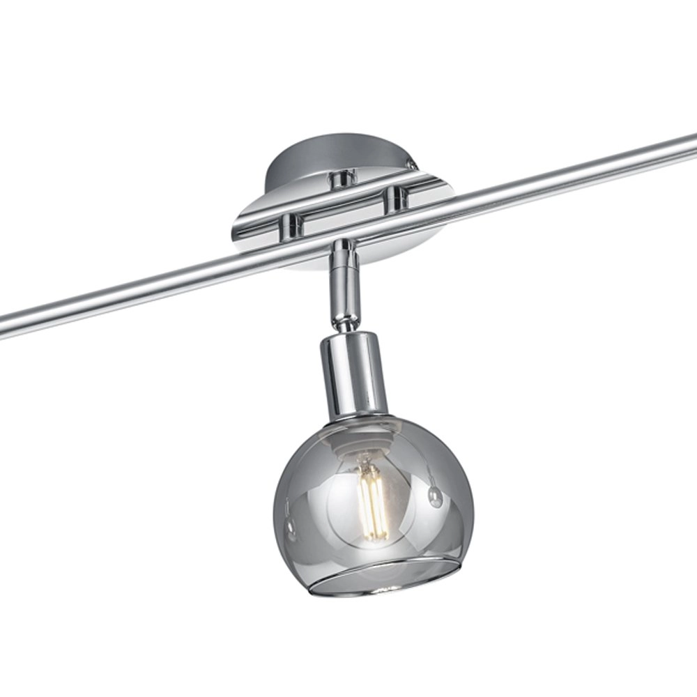 Ceiling lamp Chrome Brest 3-light adjustable Trio 4017807434194