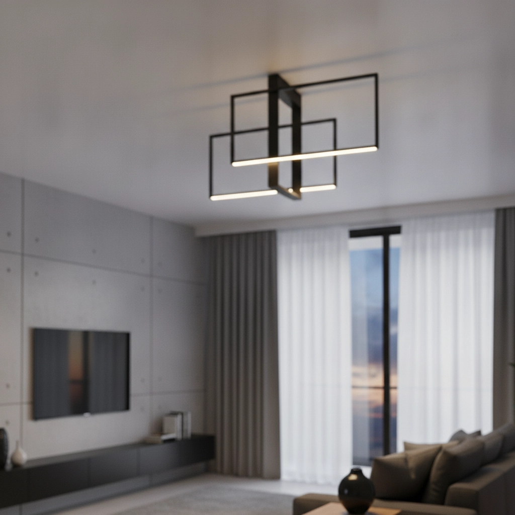 Ceiling lamp Clea black 70cm