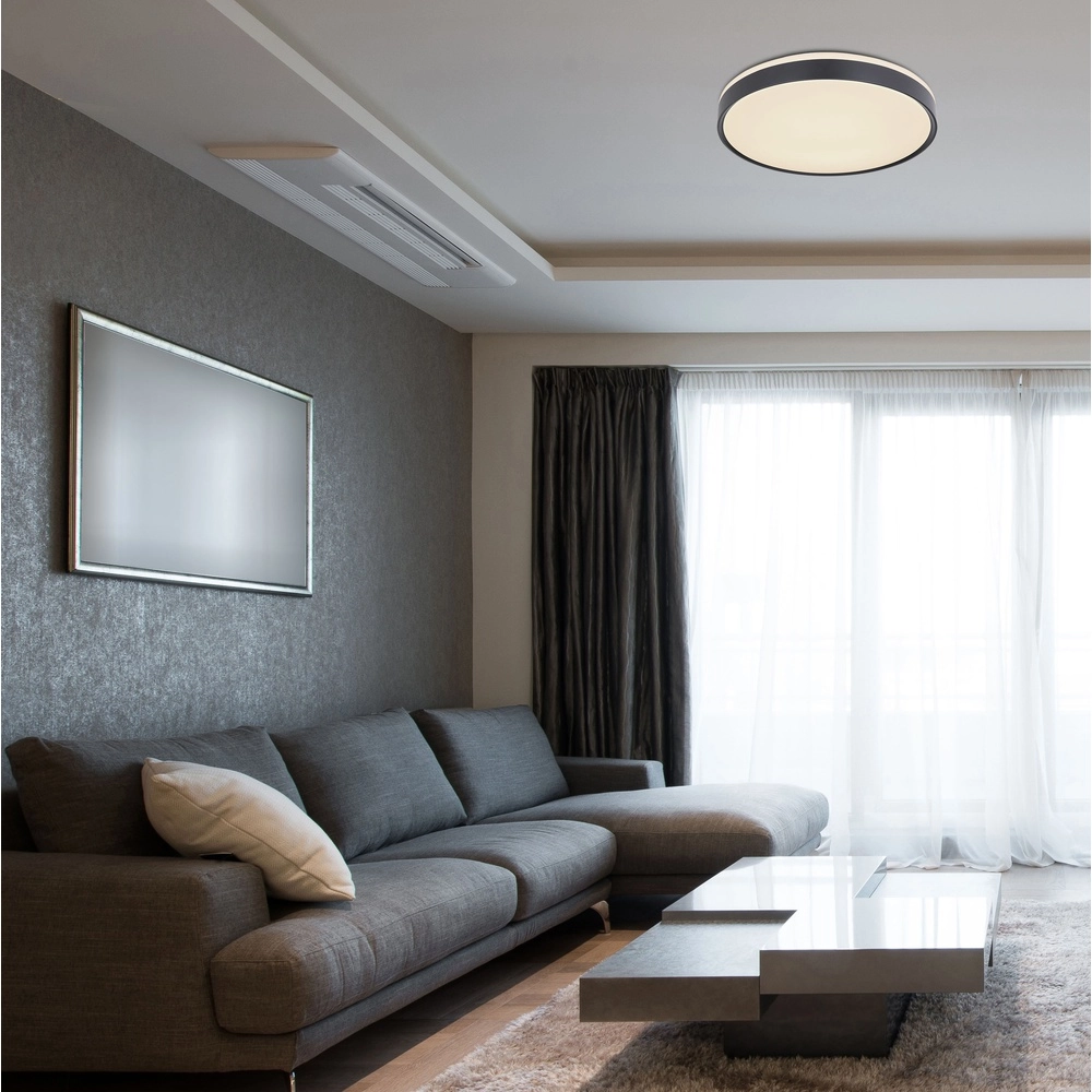 Ceiling light Sonny black with white Ø 40cm Globo 9007371427857