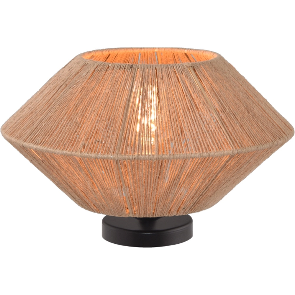 Table lamp Bicono with rope cap Ø 35cm