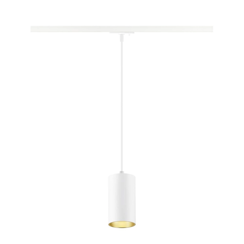 Pendant light for rail Asto Tube 1-phase white SLV 4024163306546