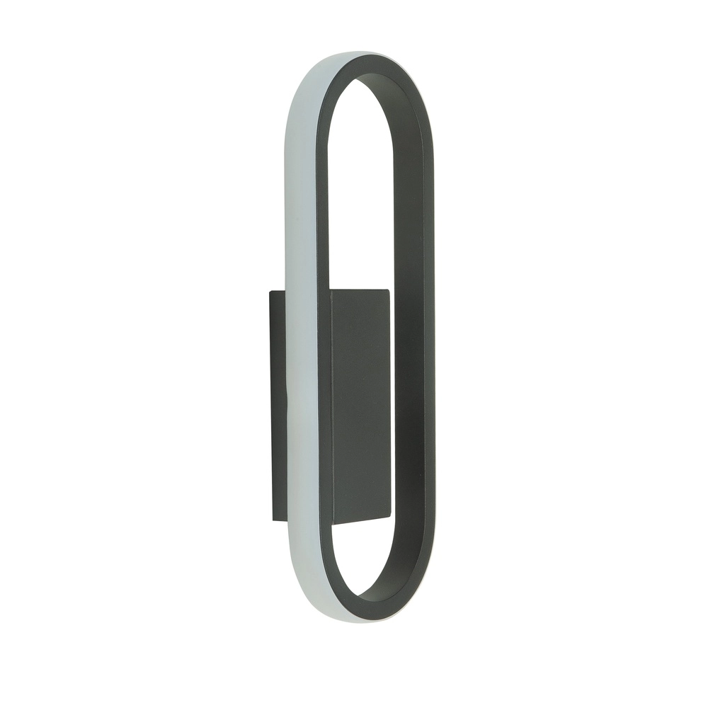 Design wall lamp Anello black 30cm