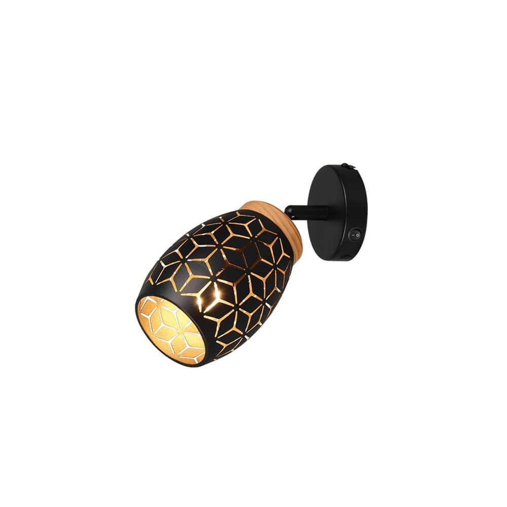 Surface-mounted spot Bidar black