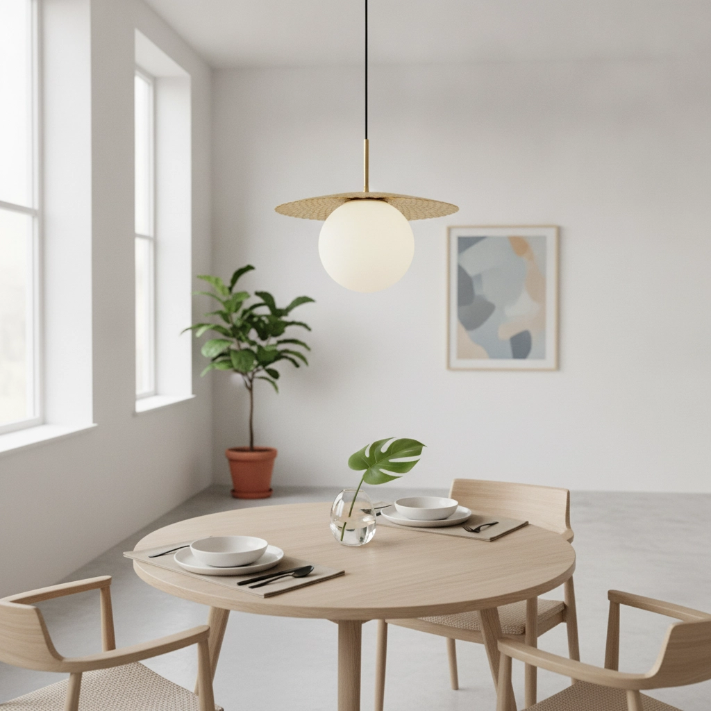 Pendant lamp Obbit gold Ø 38cm