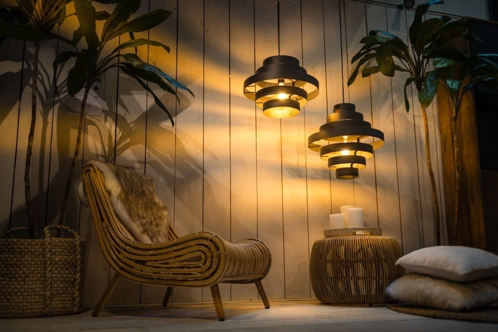 Black pendant lamp Blagoon Ø 50cm ETH 8720195300779