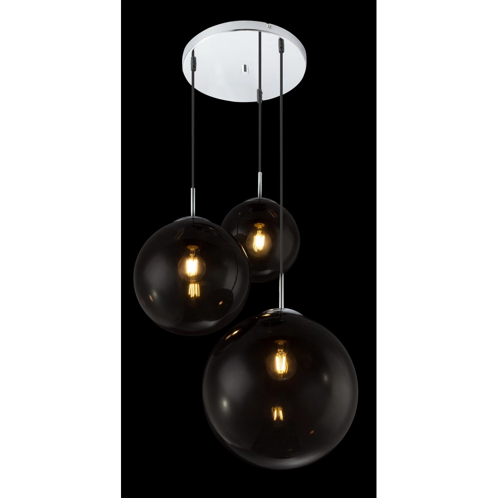 3-light pendant lamp Varus chrome Globo 9007371377473