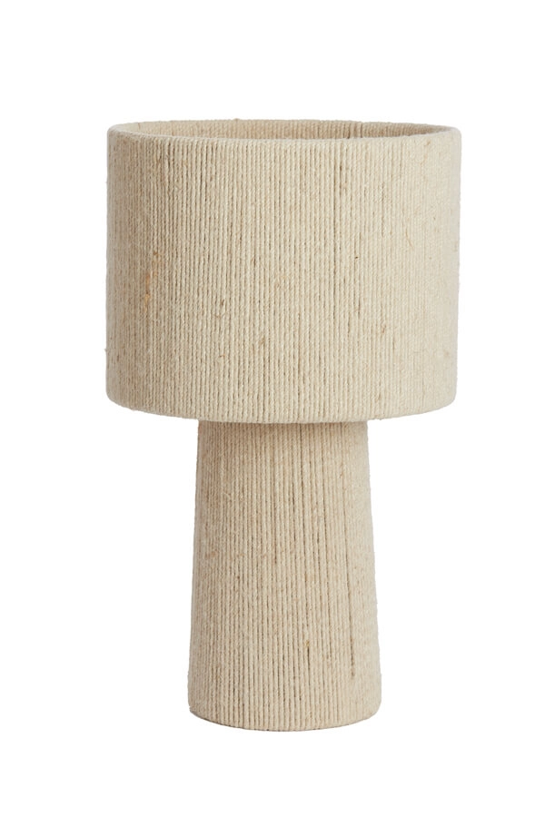 Japandi table lamp Pitino cream Ø 31.5cm Light & Living 8717807699932