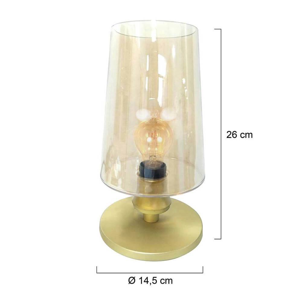 Sleek table lamp Ancilla Round Gold Steinhauer 8712746171068