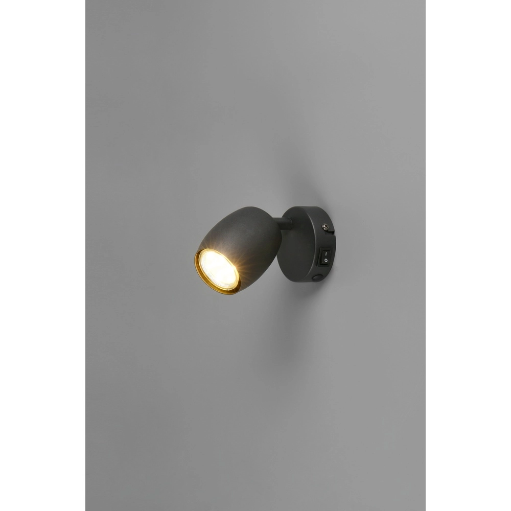 Surface-mounted spot Nancy Single Black Trio 4017807656565