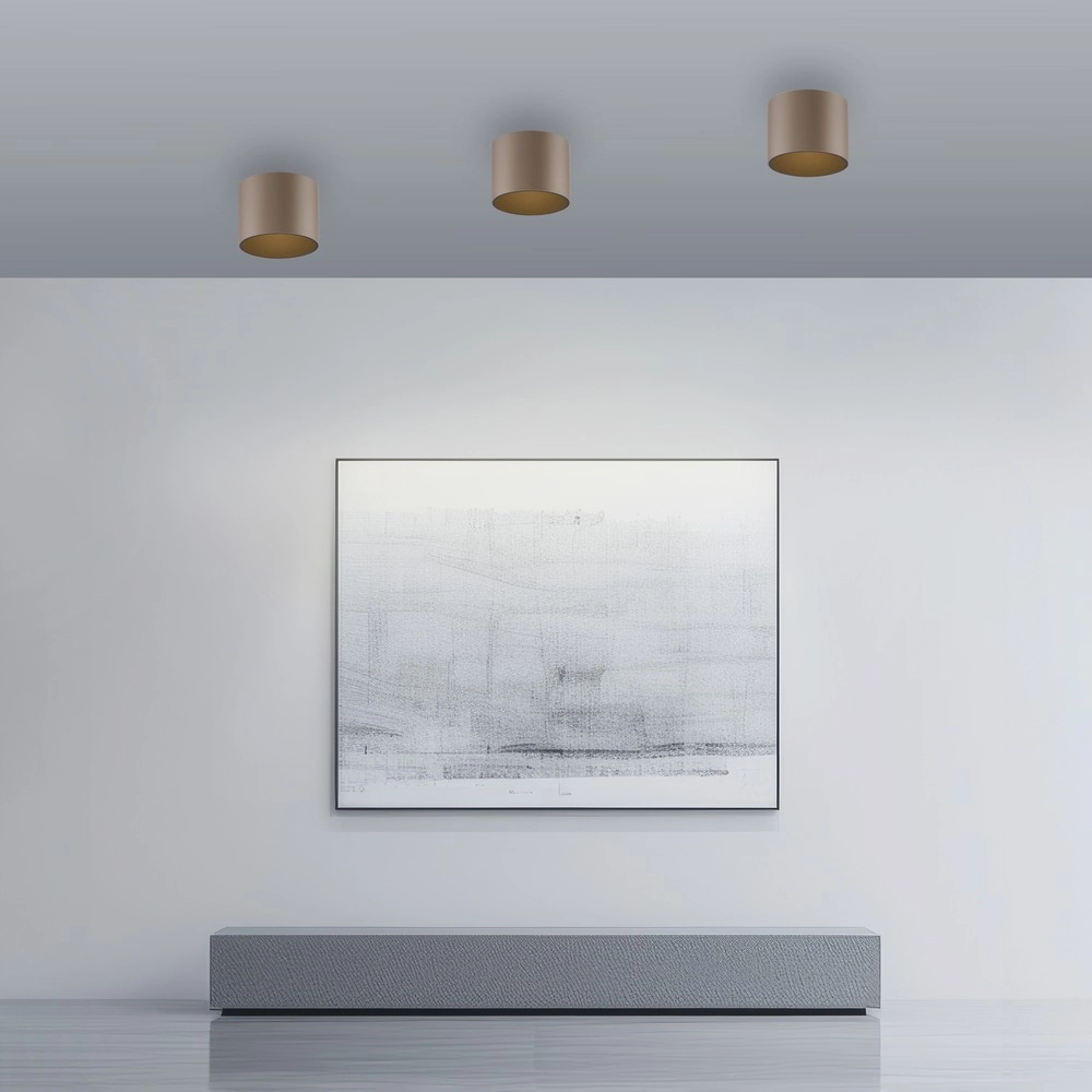 Ceiling surface-mounted spot Pure Point Ø 11cm - bronce Paul Neuhaus 4012248395653