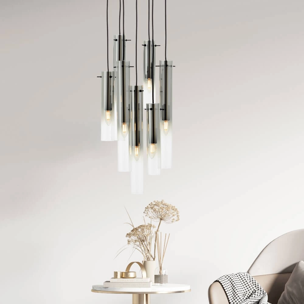 7-light hanging lamp Glasini Brilliant 4004353429583