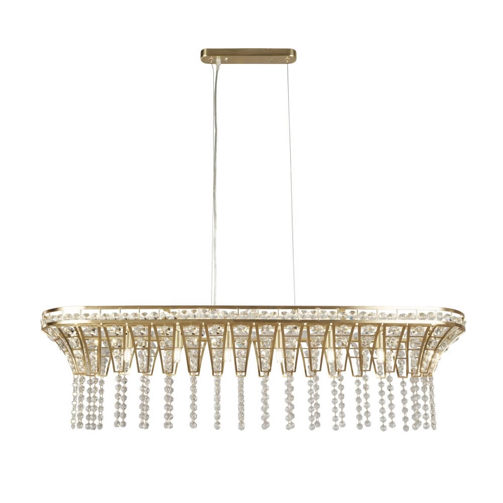 Large pendant lamp Gemma gold Searchlight 5053423249940