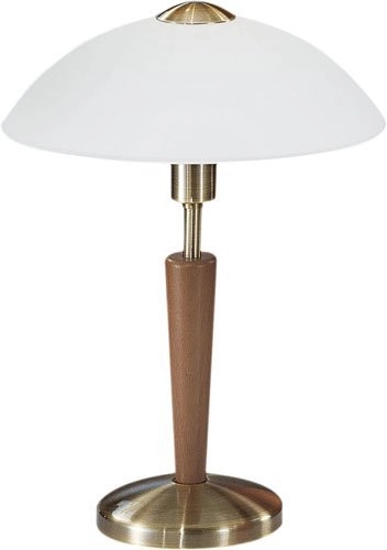 Table lamp Solo 1 35cm bronze gold with wood