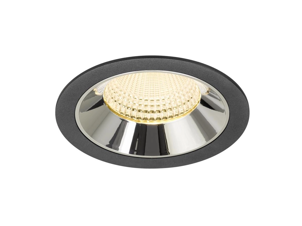 Recessed spotlight Numinos XL black/chrome 3000K - 55deg