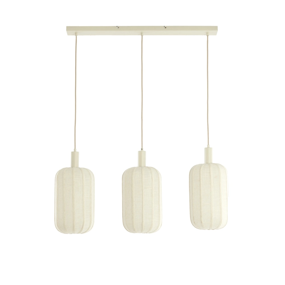 3L dining table pendant lamp Tufia linen cream