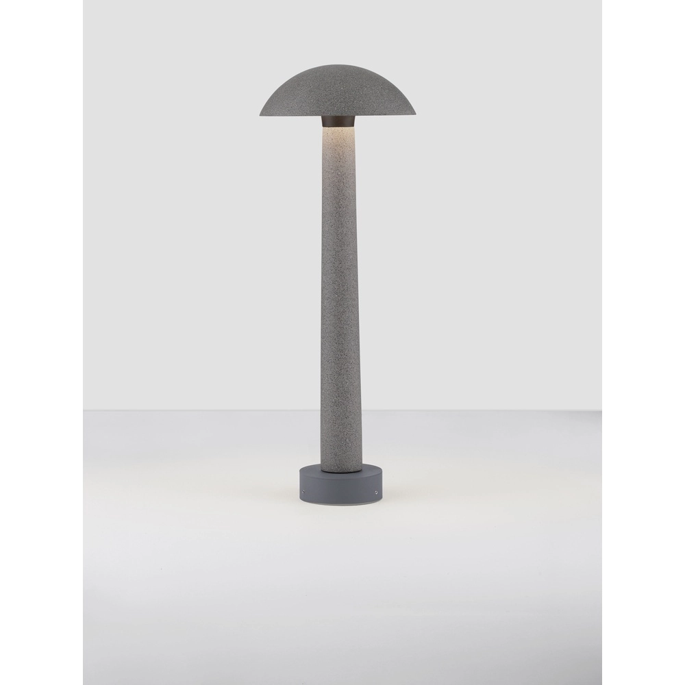 Round garden lamp Tura concrete grey 55cm