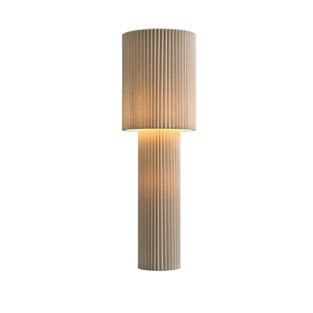 Linen floor lamp Renate 110cm
