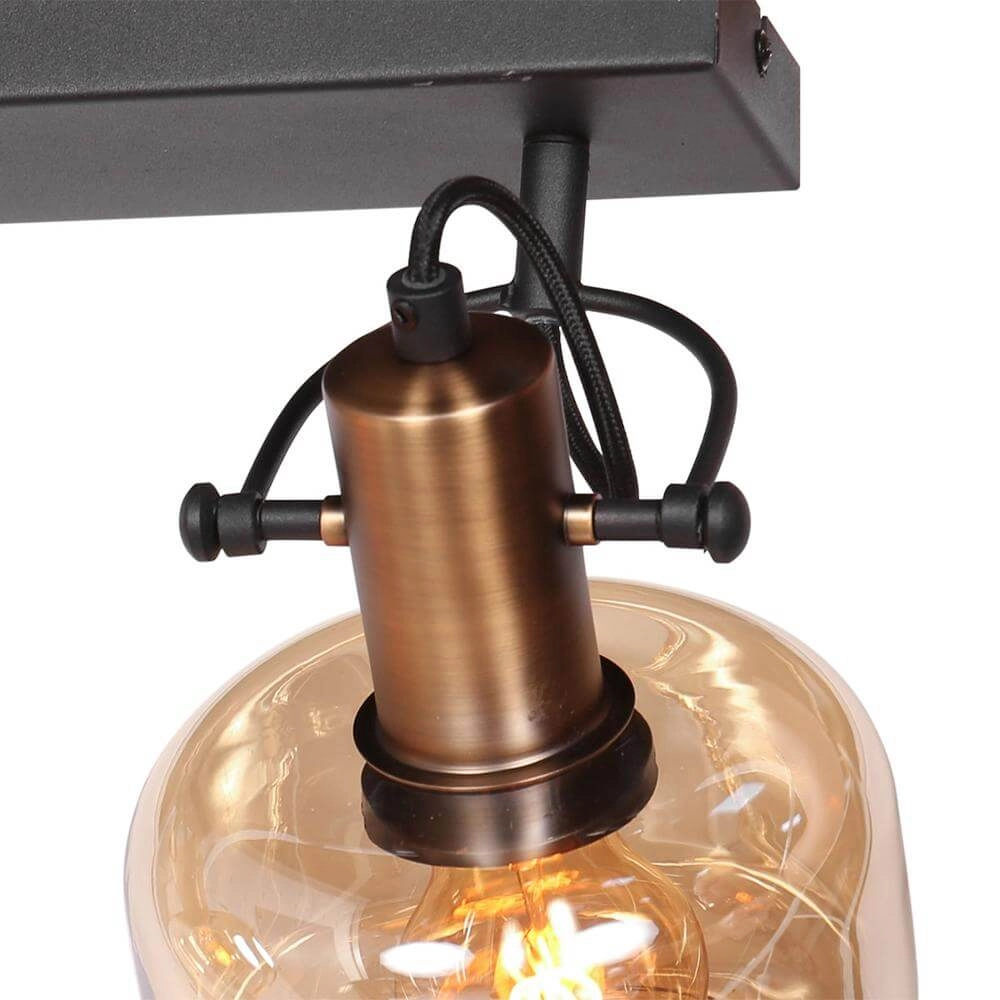 Double wall lamp Glaslic Amber glass Steinhauer 8712746174052