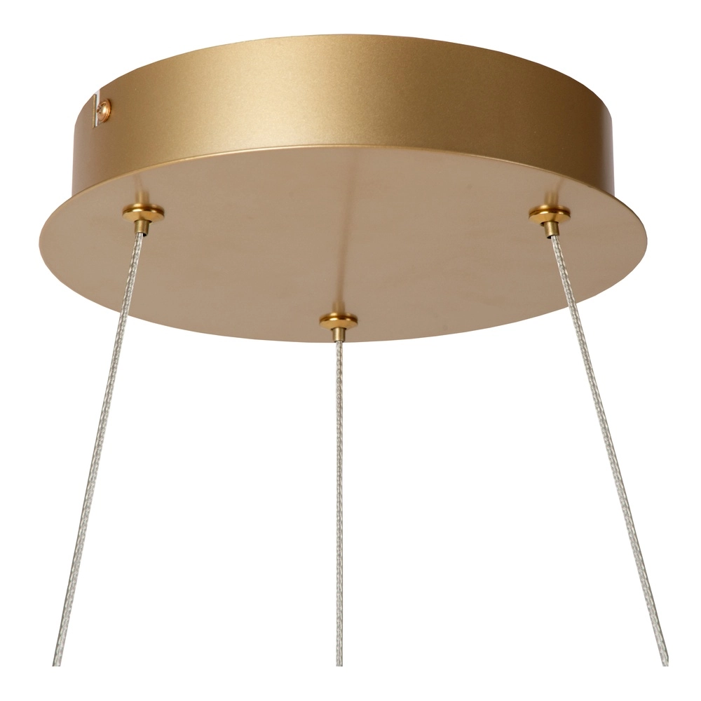 Design pendant lamp Sardana Ø 80cm curl gold Premium by Lucide 5411212520890
