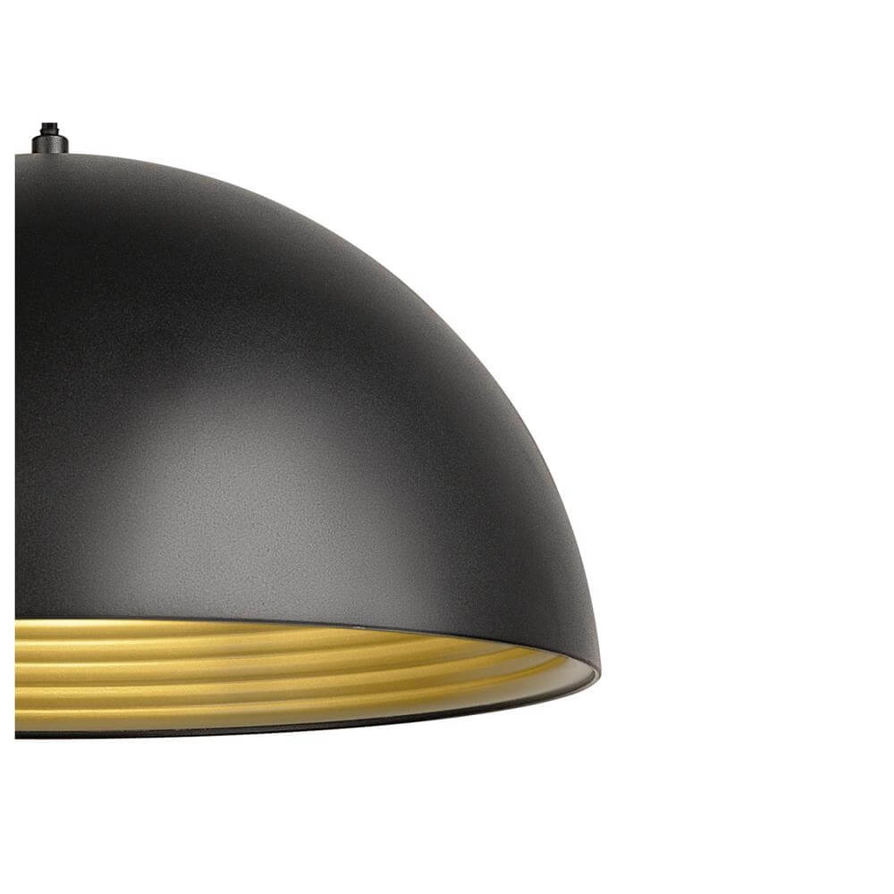 Pendant light for rail Forchini M 40 black and white 1-phase Ø 40cm SLV 4024163298605
