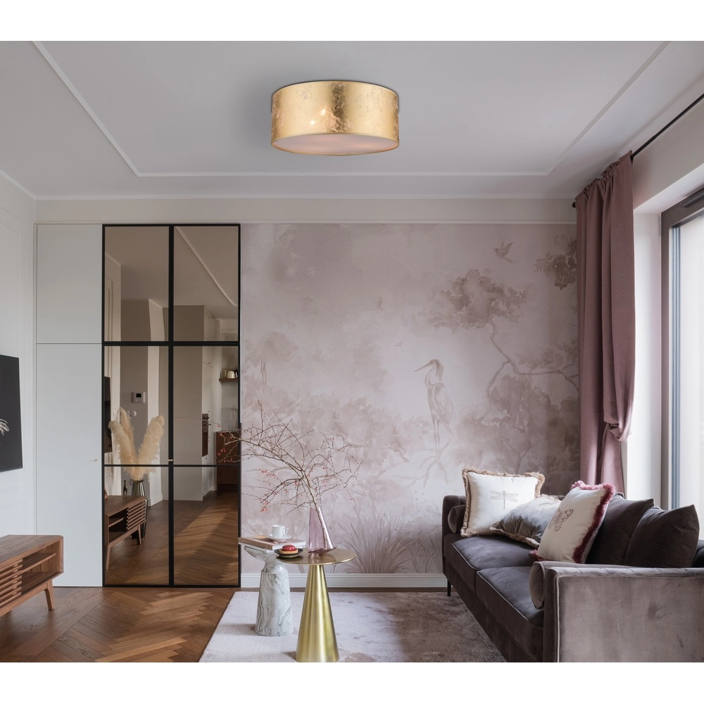 Ceiling lamp Amy nickel with gold cap Globo 9007371315499