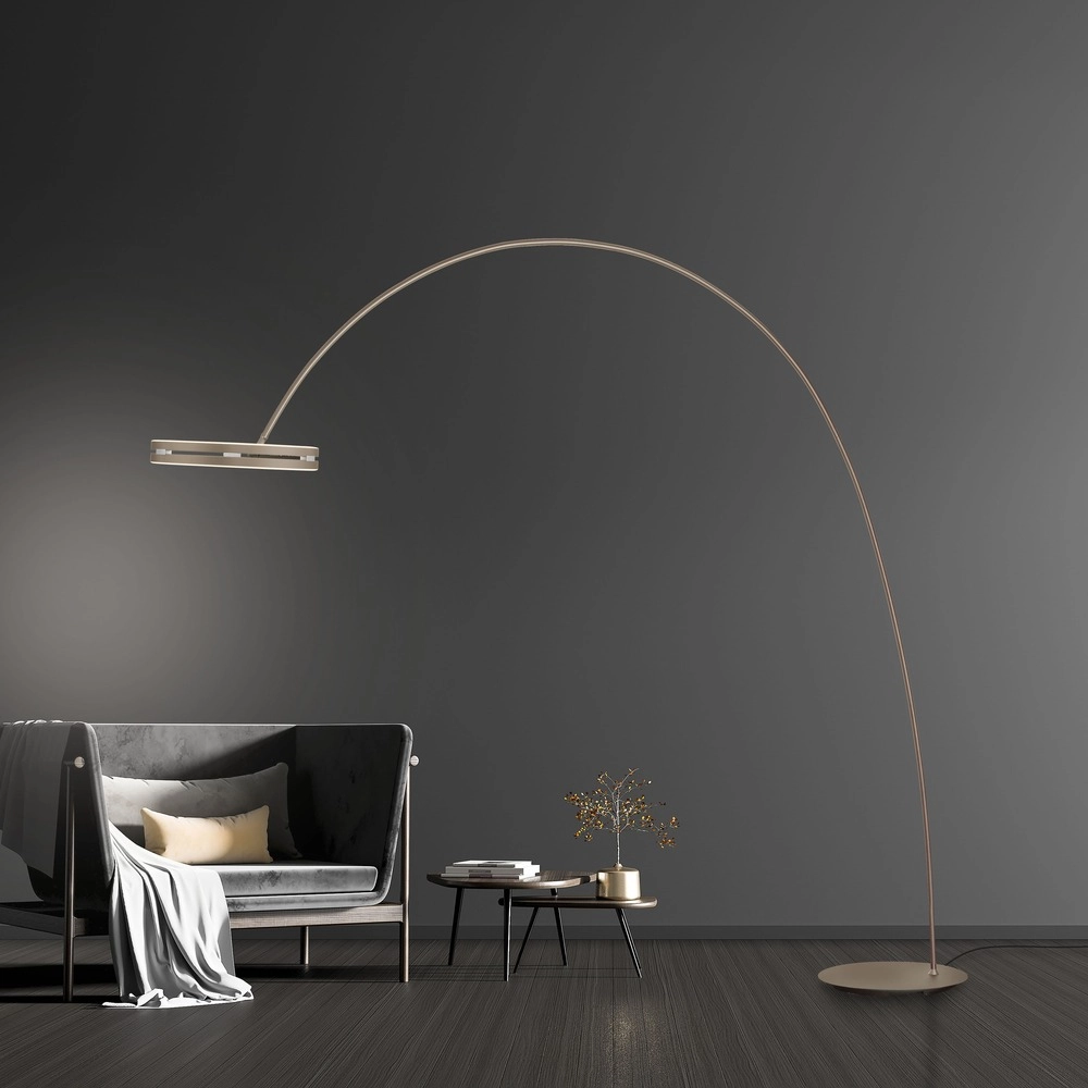 Sleek arc lamp Pure Loop-Bow Adjustable - Bronce Paul Neuhaus 4012248397169