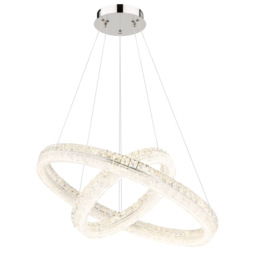 Pendant lamp Laurel chrome Ø 80cm Globo 9007371569779