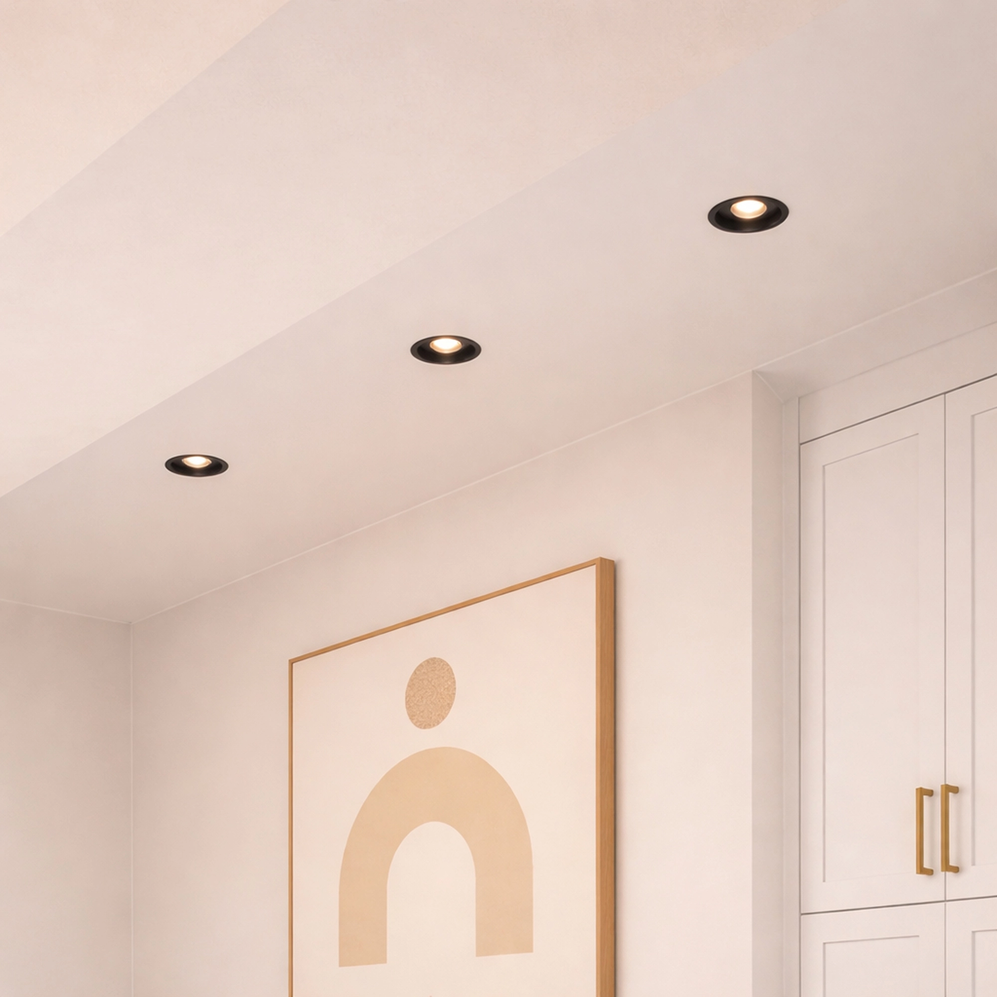 Recessed spotlight Slim Trim 2 Black Lyora 5053423315287