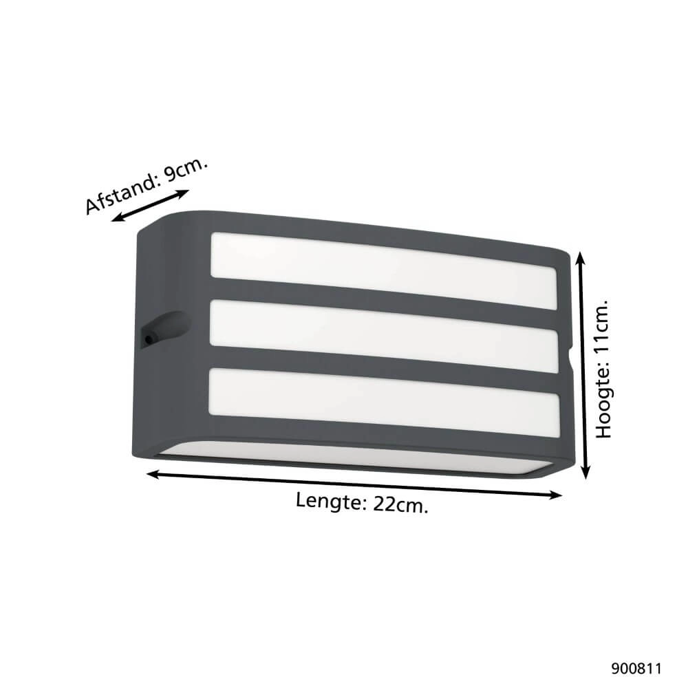 Modern outdoor lamp Camarda anthracite - with LED Eglo 9008606261925