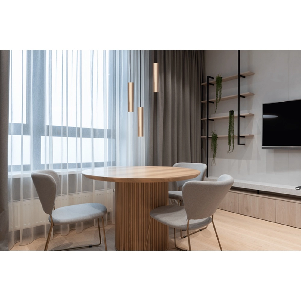 Pendant lamp Run Ø35 round plate - 3x GU10 - nickel matt Masterlight 8718121215846