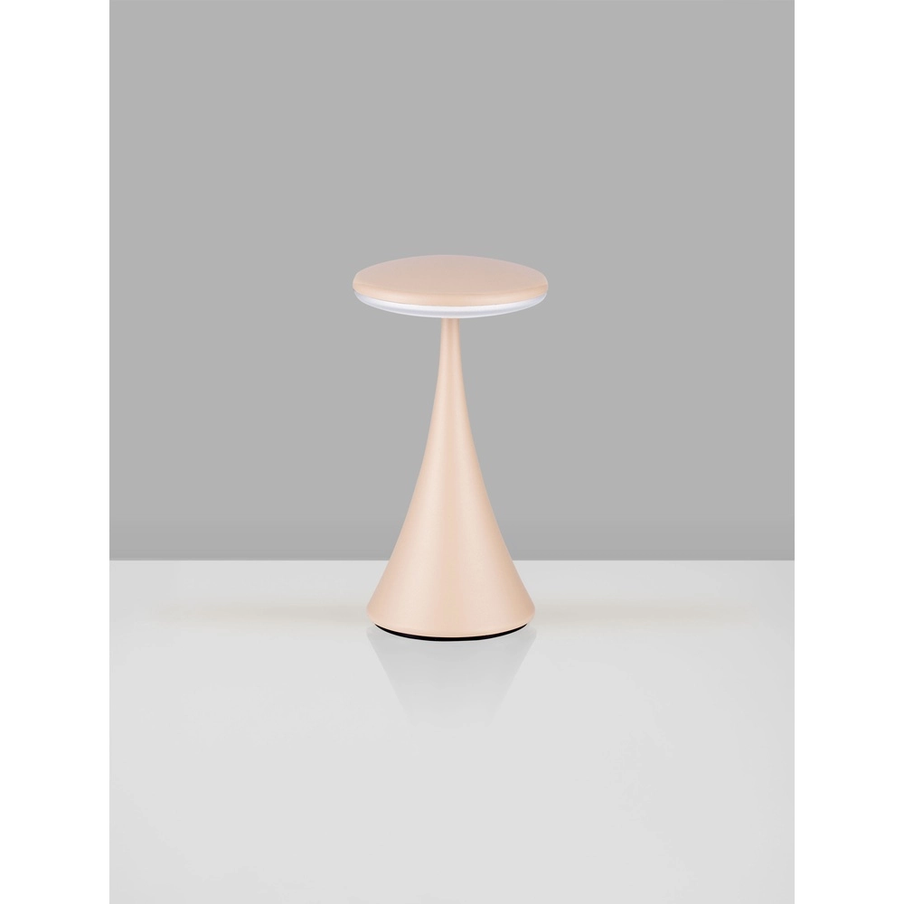 Table lamp Elbo sand brown rechargeable with USB Lyora 5212017476968