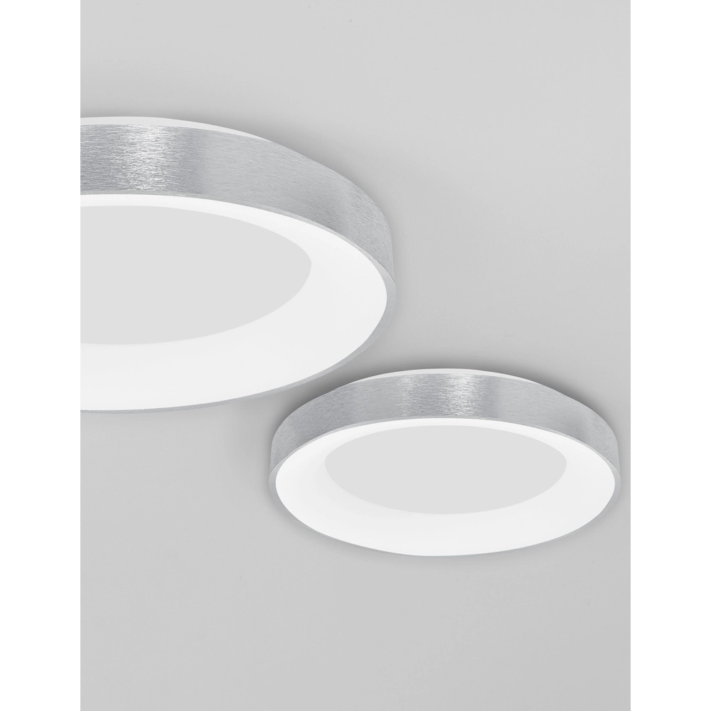 Ceiling lamp Rando Thin silver grey Ø 60cm Lyora 5212017420138