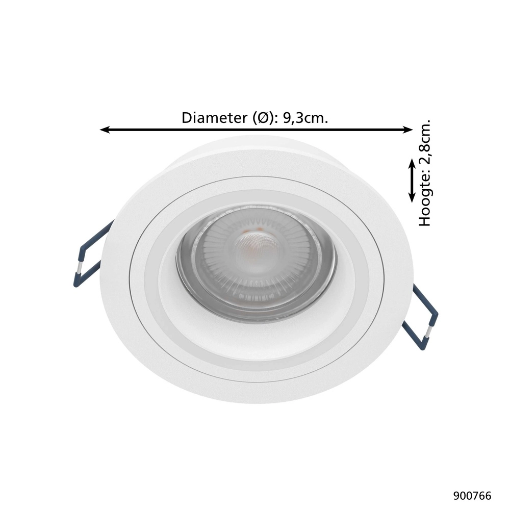 Zigbee recessed spot Carosso-Z white - round Eglo 9008606259823